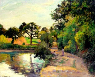 Ein Teich in Montfoucault, 1874